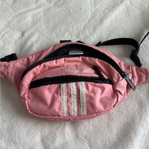 Adidas Pink and Black Waist Bag